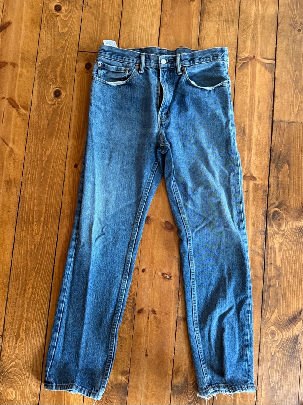 Levi's Straight-Leg Blue Denim Jeans